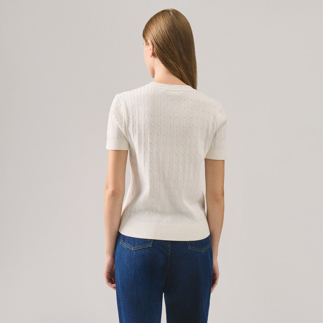 Cable Knit Top