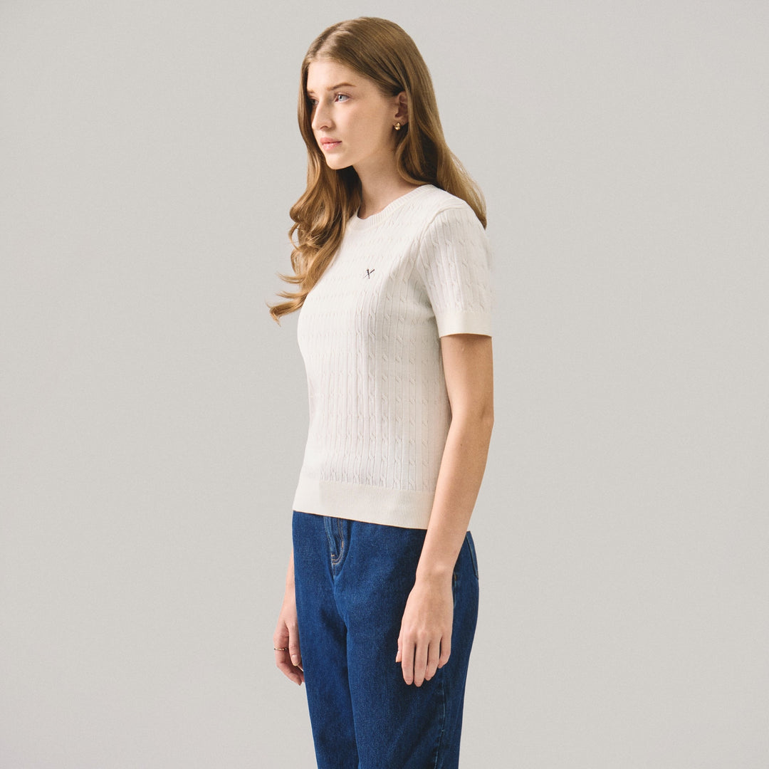 Cable Knit Top