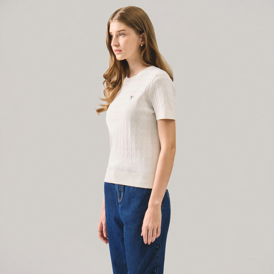 Cable Knit Top
