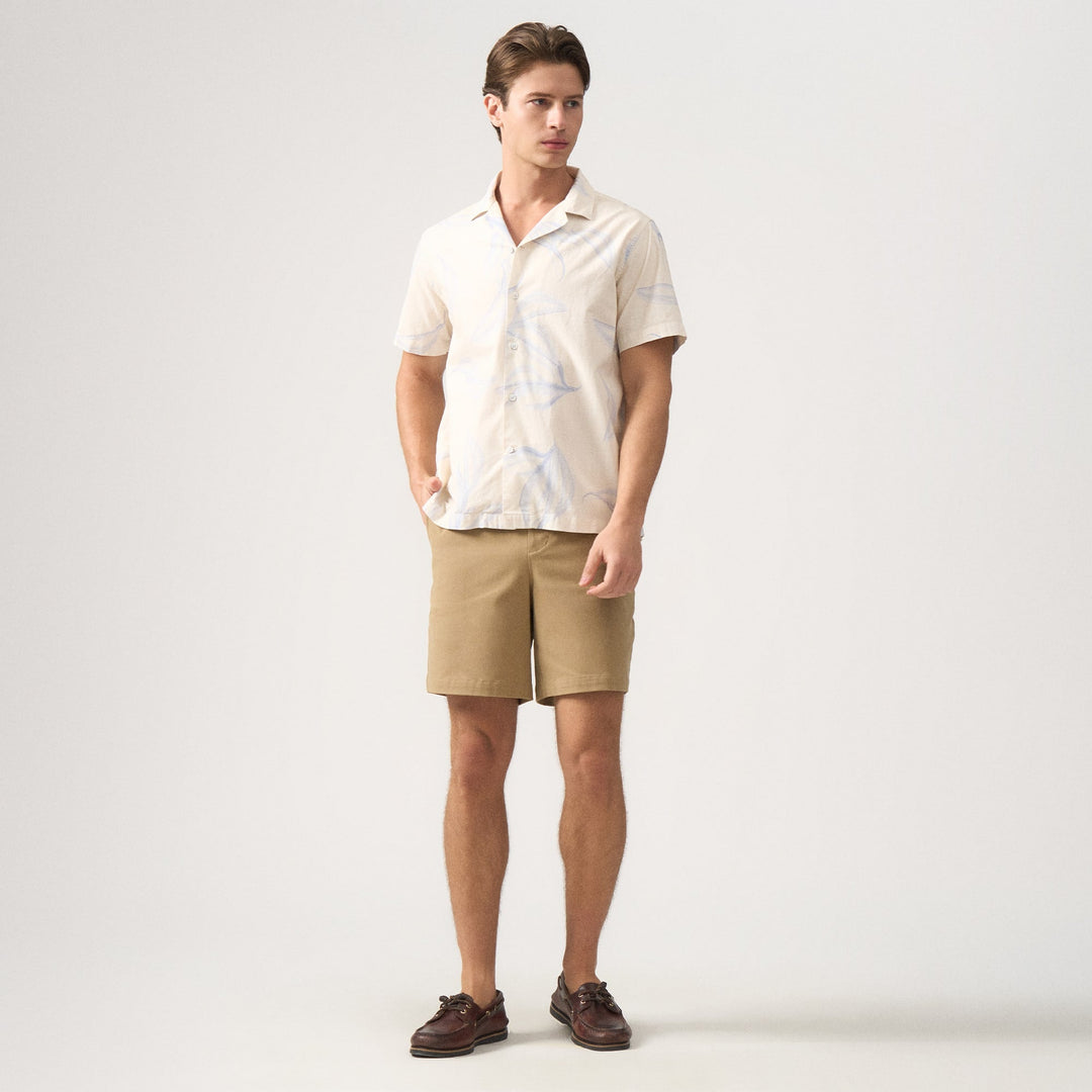 Regular Fit Printed Linen Shirt