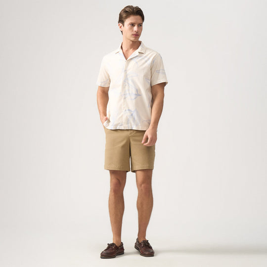 Regular Fit Printed Linen Shirt