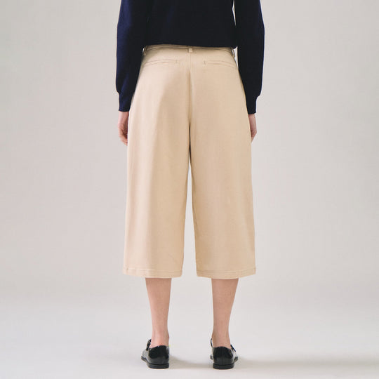 Twill Culottes Trousers