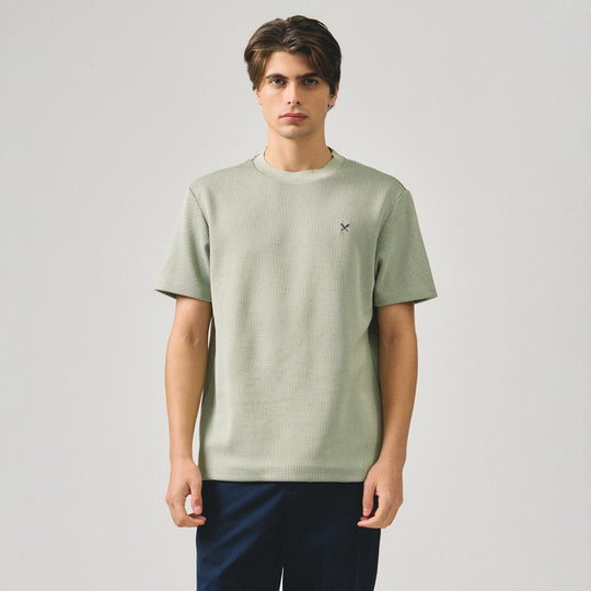 Regular Fit T-Shirt In Textured Knit