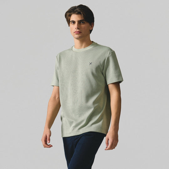 Regular Fit T-Shirt In Textured Knit