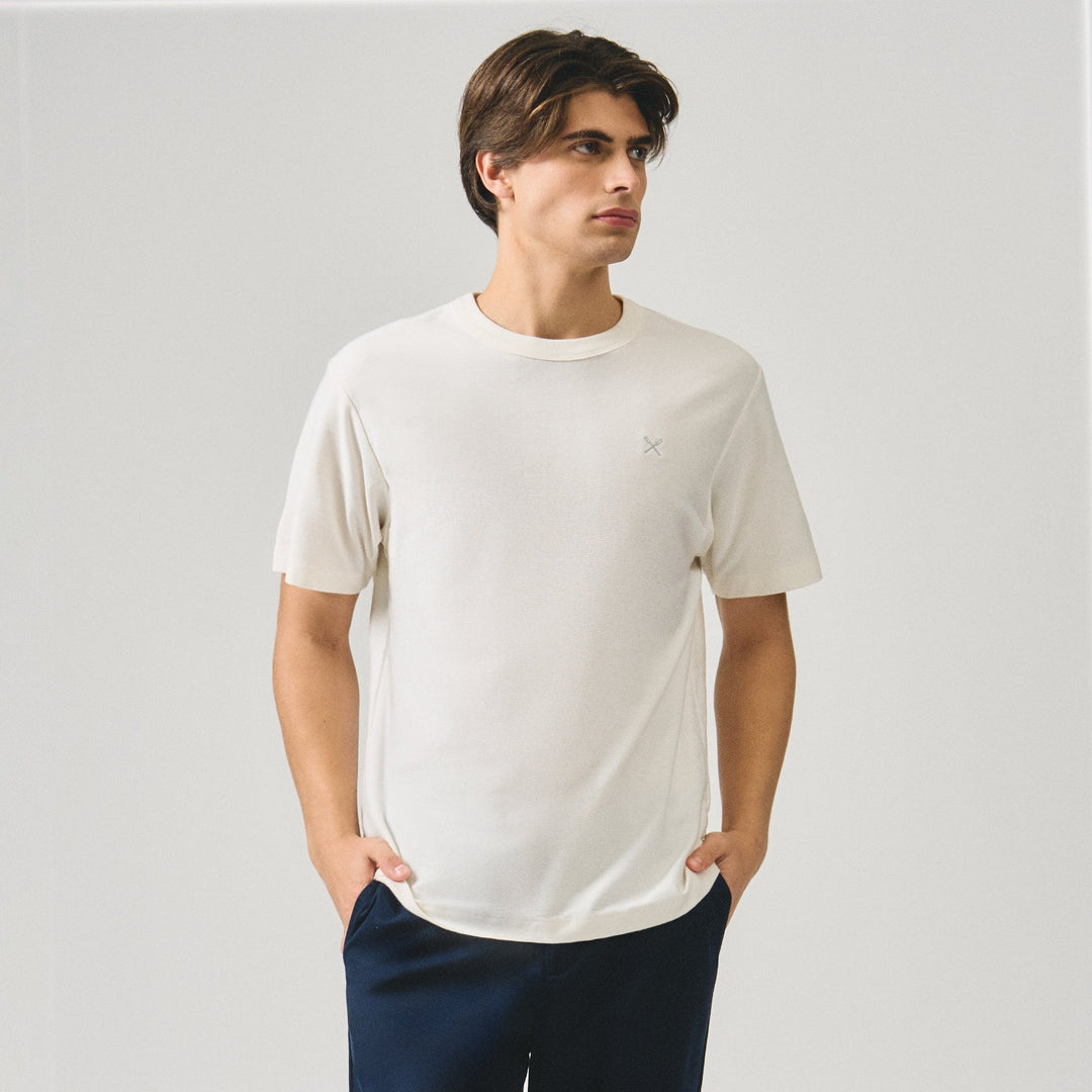 Regular Fit T-Shirt With Neck Binding Finish