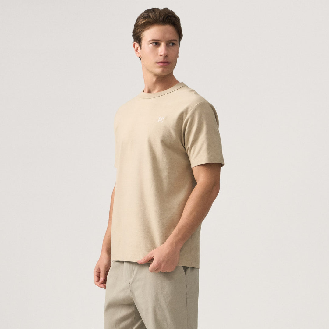 Regular Fit T-Shirt With Neck Binding Finish