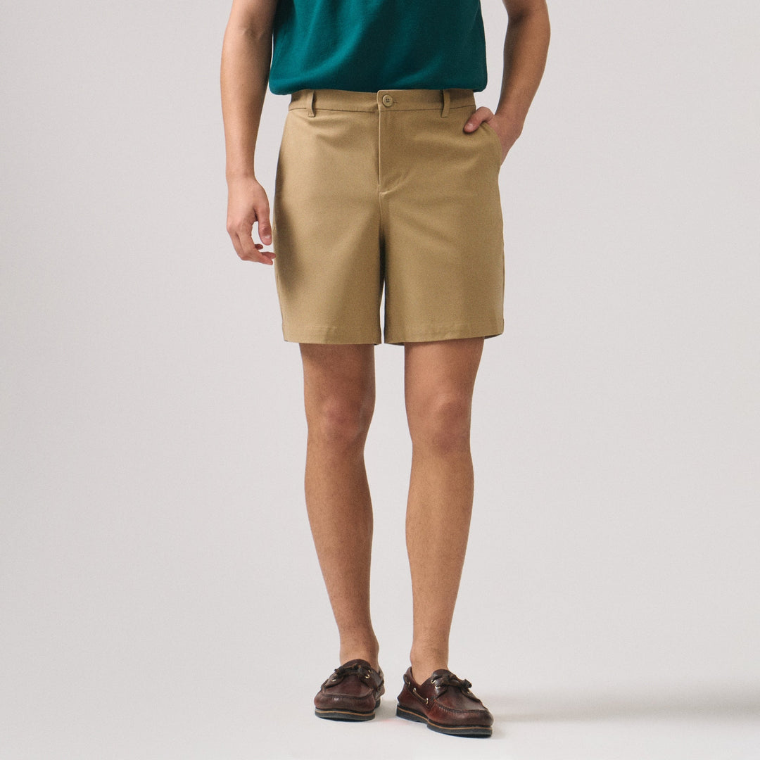 Regular Fit Stretch Twill Chinos Shorts