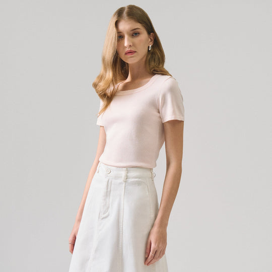 Scoop Neck Knit Top