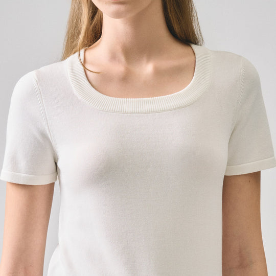 Scoop Neck Knit Top