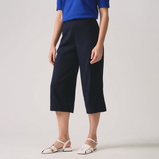 Linen Pull-On Culottes
