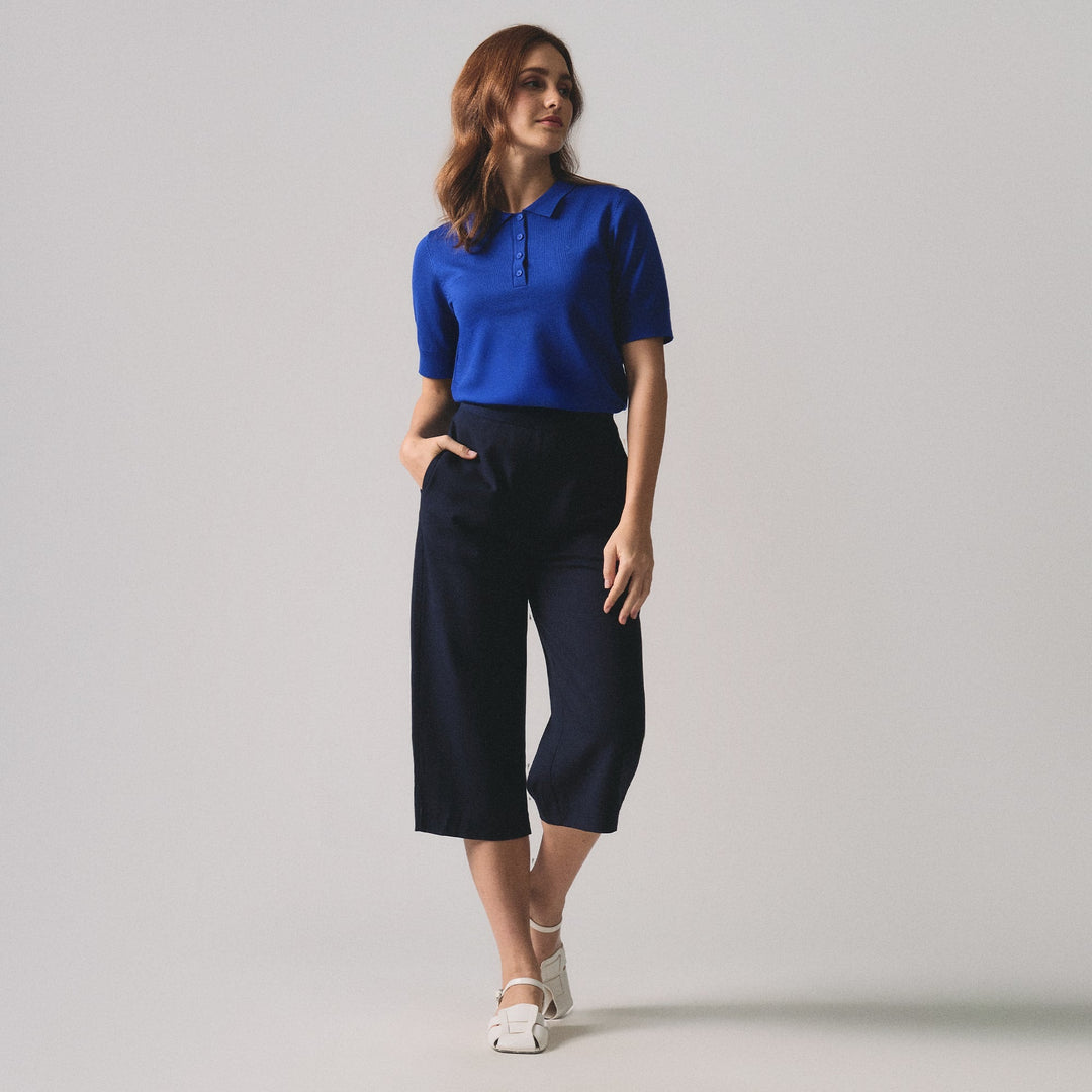Linen Pull-On Culottes