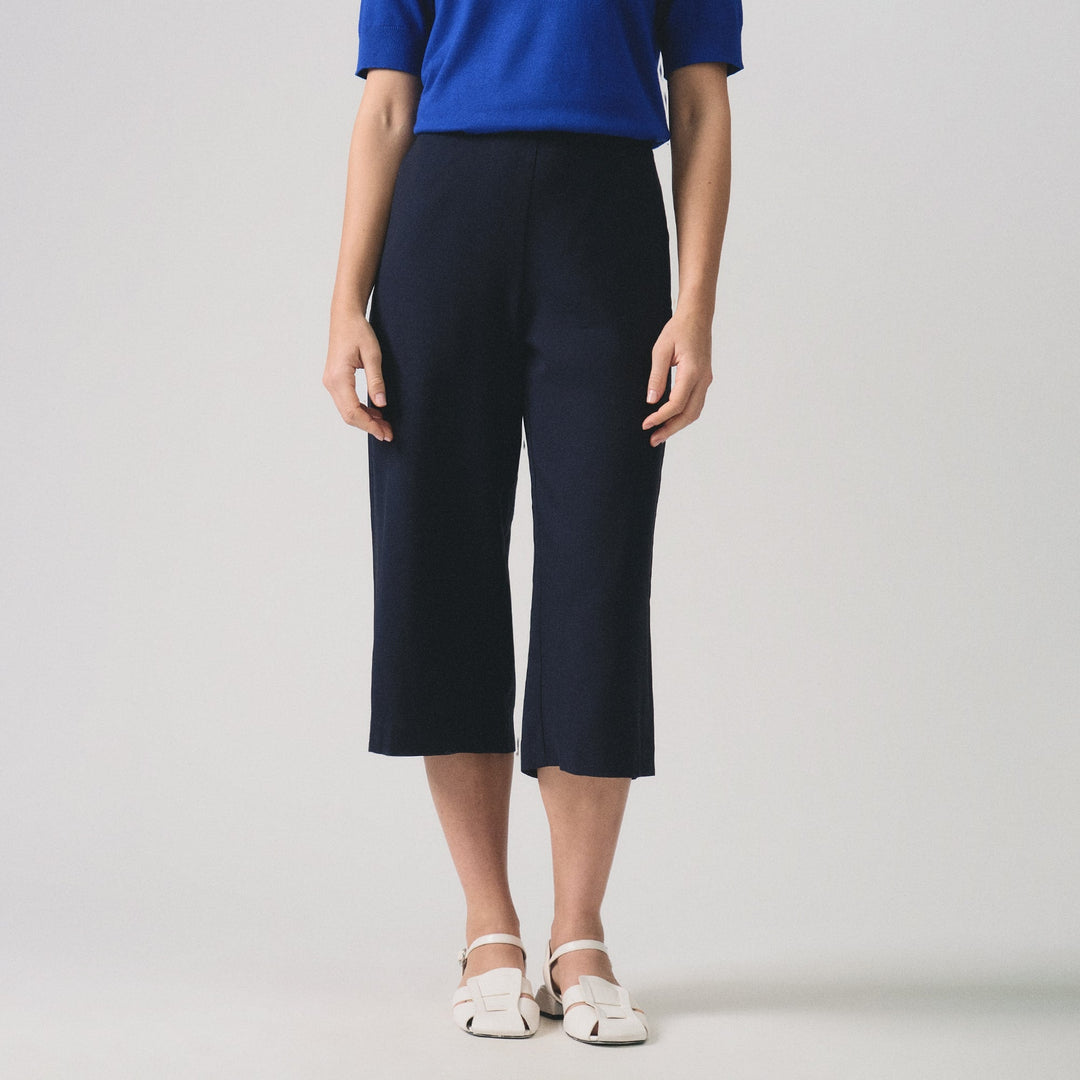 Linen Pull-On Culottes