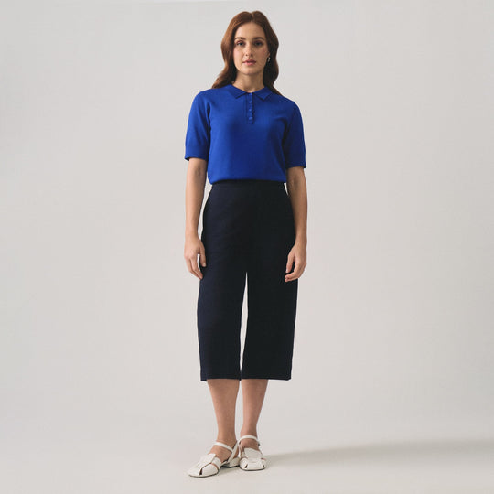Linen Pull-On Culottes