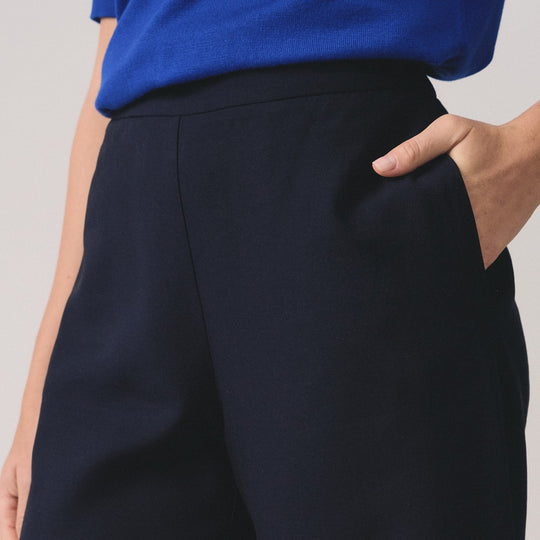 Linen Pull-On Culottes