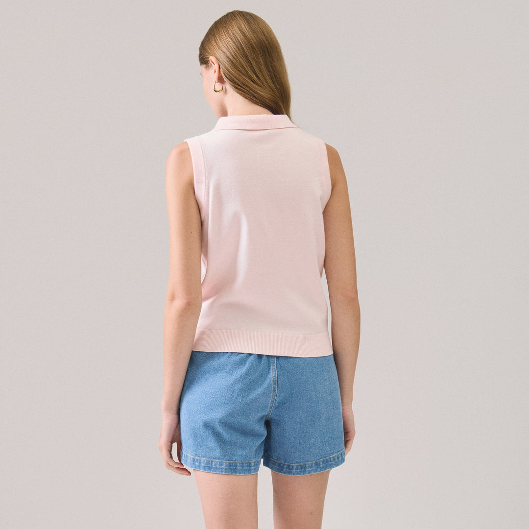 Sleeveless Polo