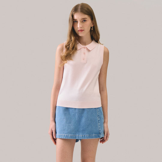 Sleeveless Polo