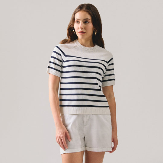 Stripes Raglan Knit Top