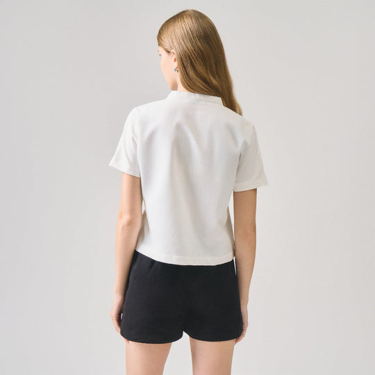 Y-Placket Button Down Shirt
