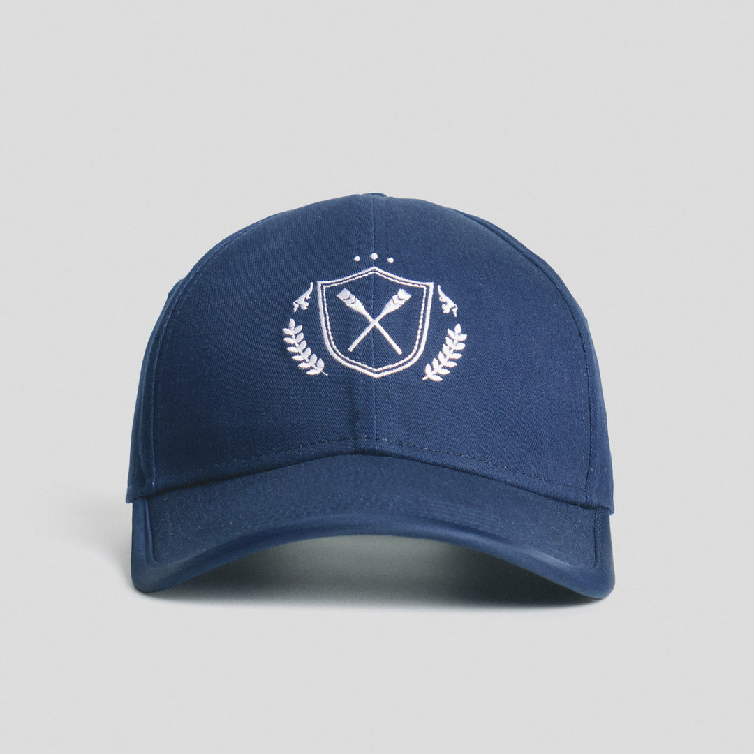 Baseball Cap With Embroidery And Taping