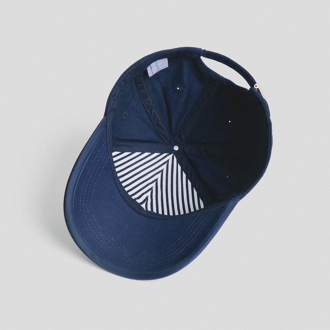 Baseball Cap With Embroidery And Taping