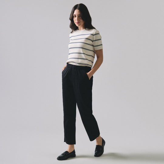 Pull Up Twill Trousers