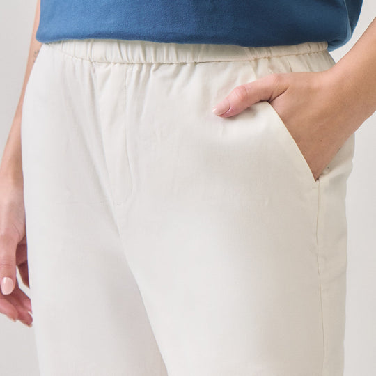 Pull Up Twill Trousers