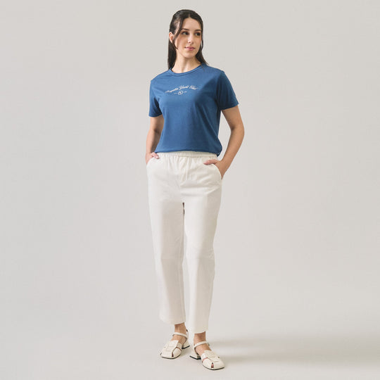 Pull Up Twill Trousers