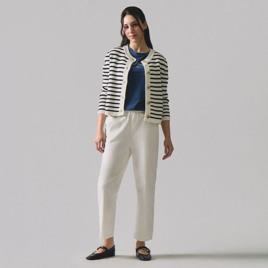 Pull Up Twill Trousers