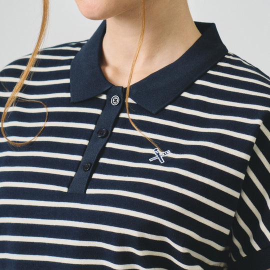 Striped Dolman Polo