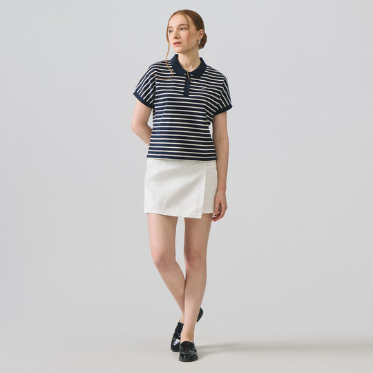 Striped Dolman Polo