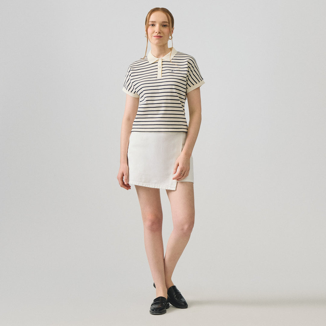 Striped Dolman Polo