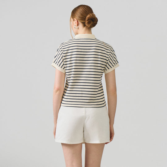 Striped Dolman Polo
