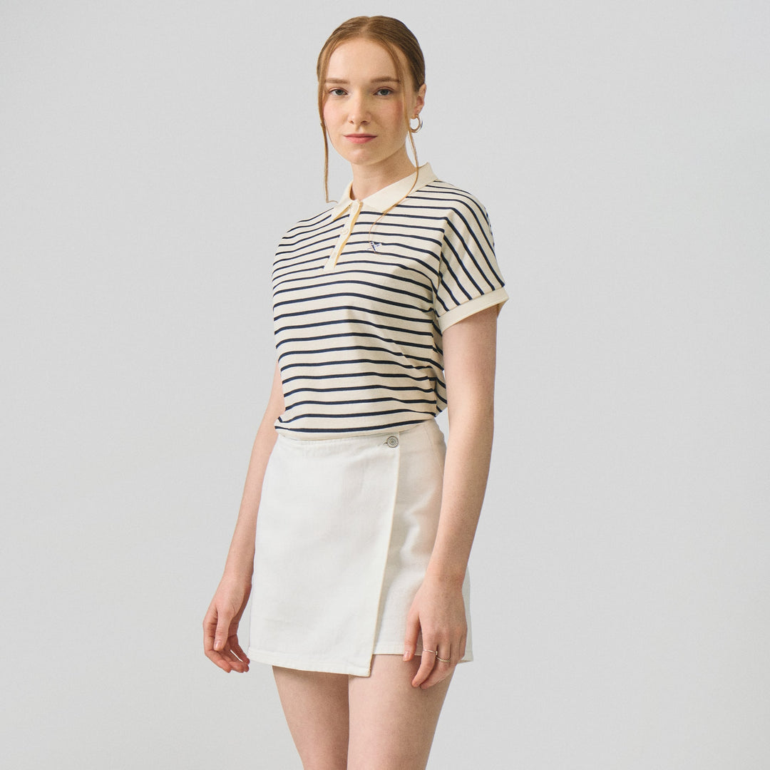 Striped Dolman Polo
