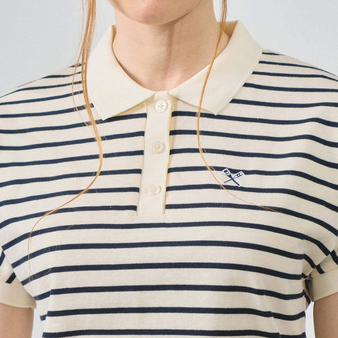 Striped Dolman Polo
