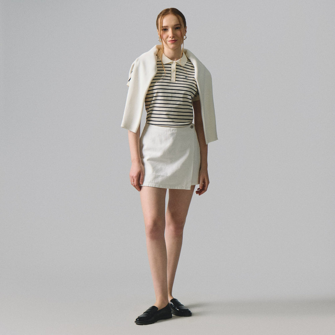 Striped Dolman Polo