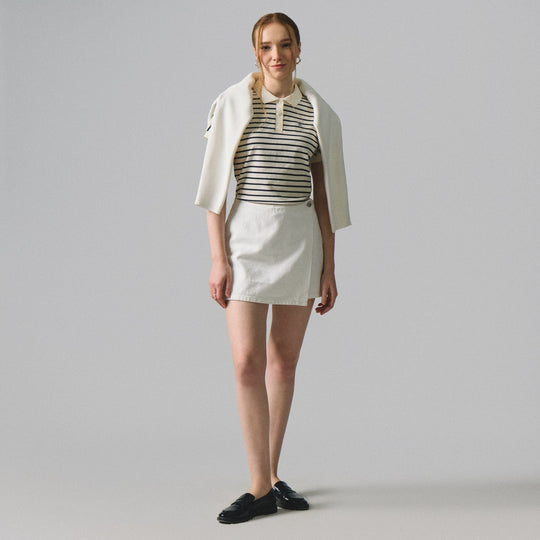 Striped Dolman Polo
