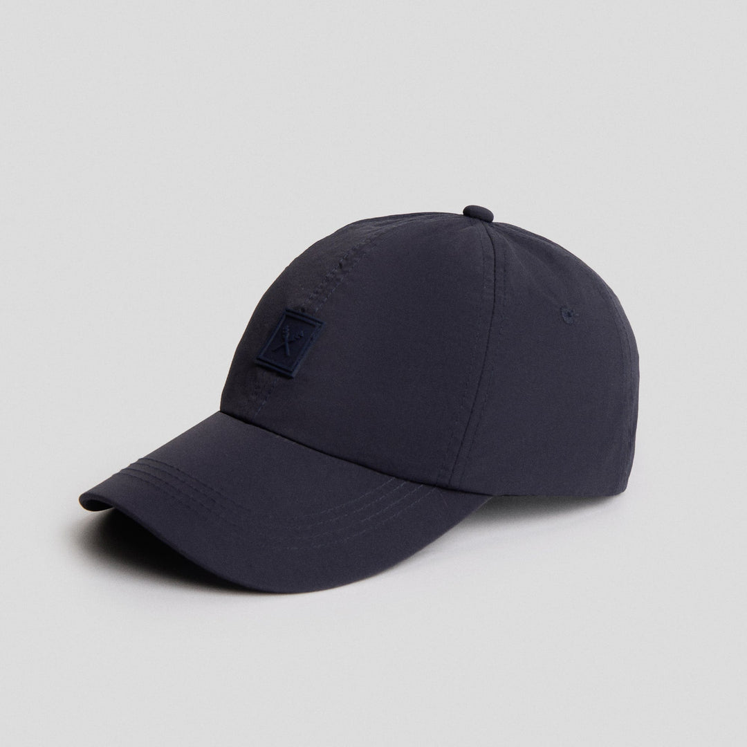 Biker Cap With Rubber Patch