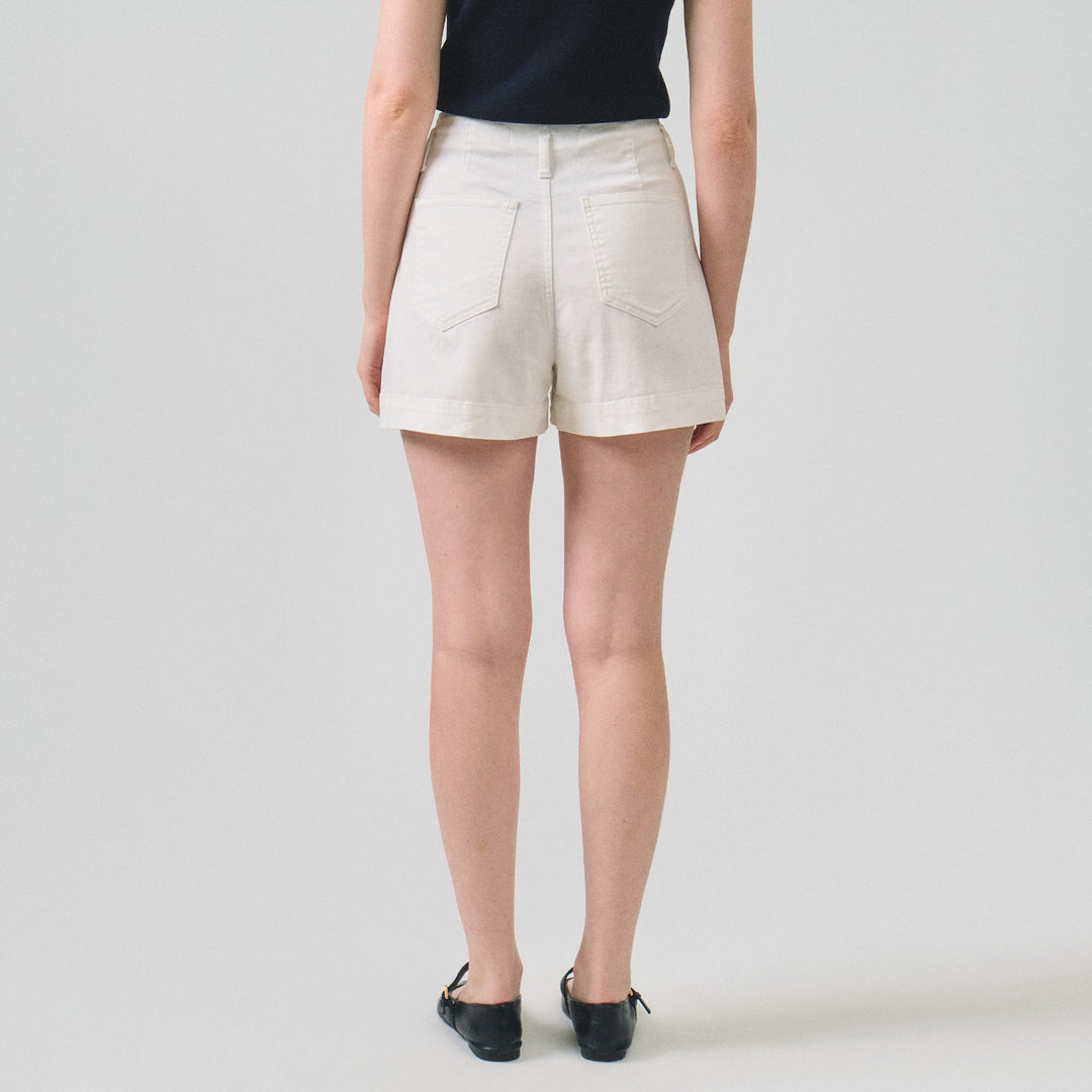 Twill Shorts With Belt