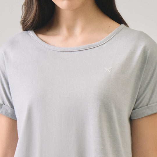 Dolman Top With Contrast Oar