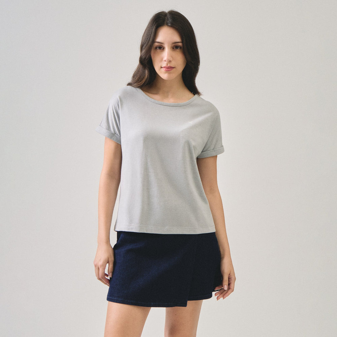 Dolman Top With Contrast Oar