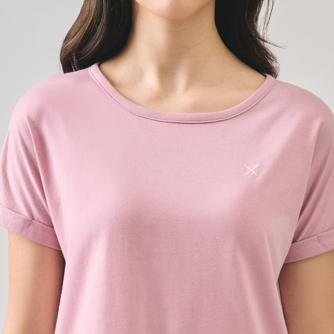 Dolman Top With Contrast Oar