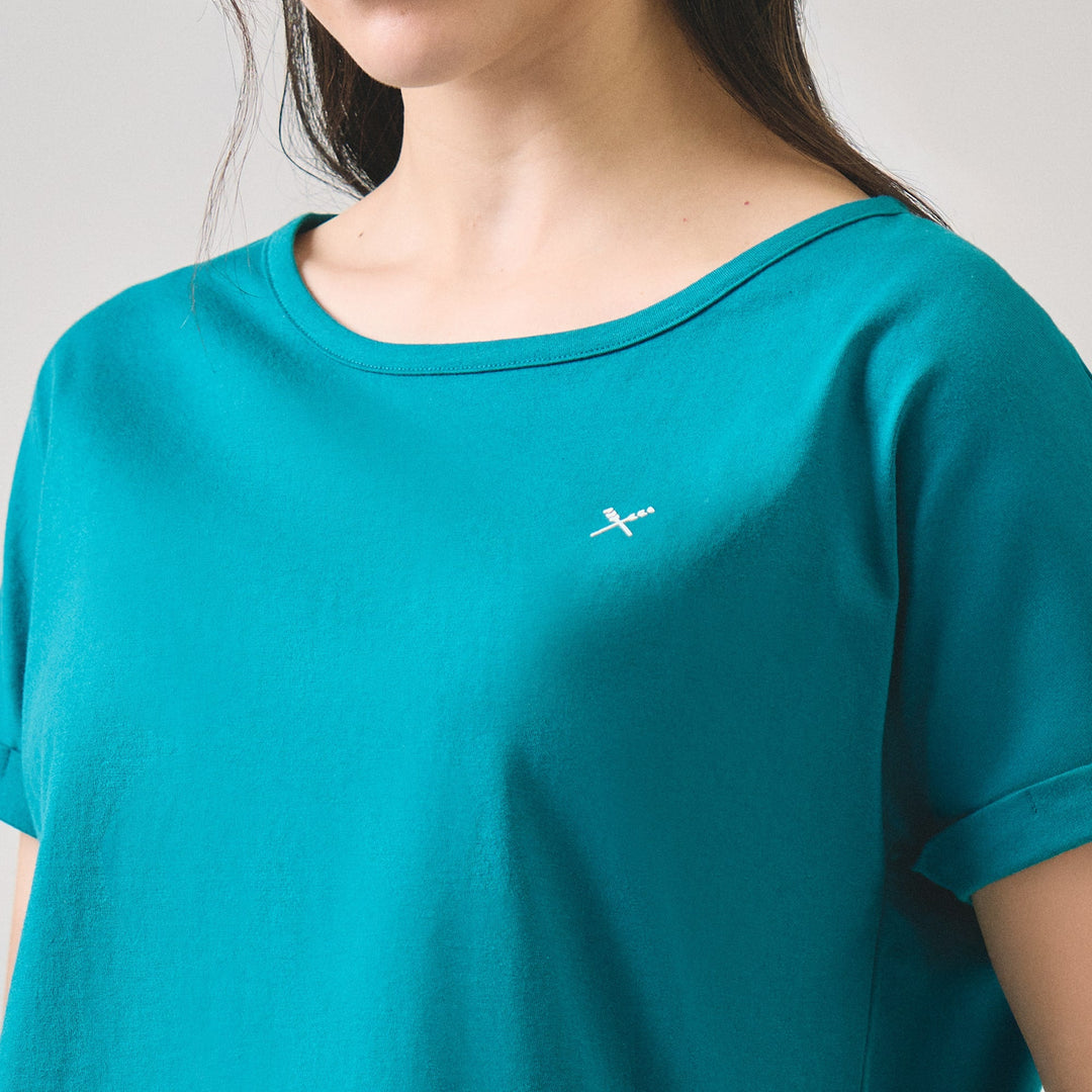 Dolman Top With Contrast Oar