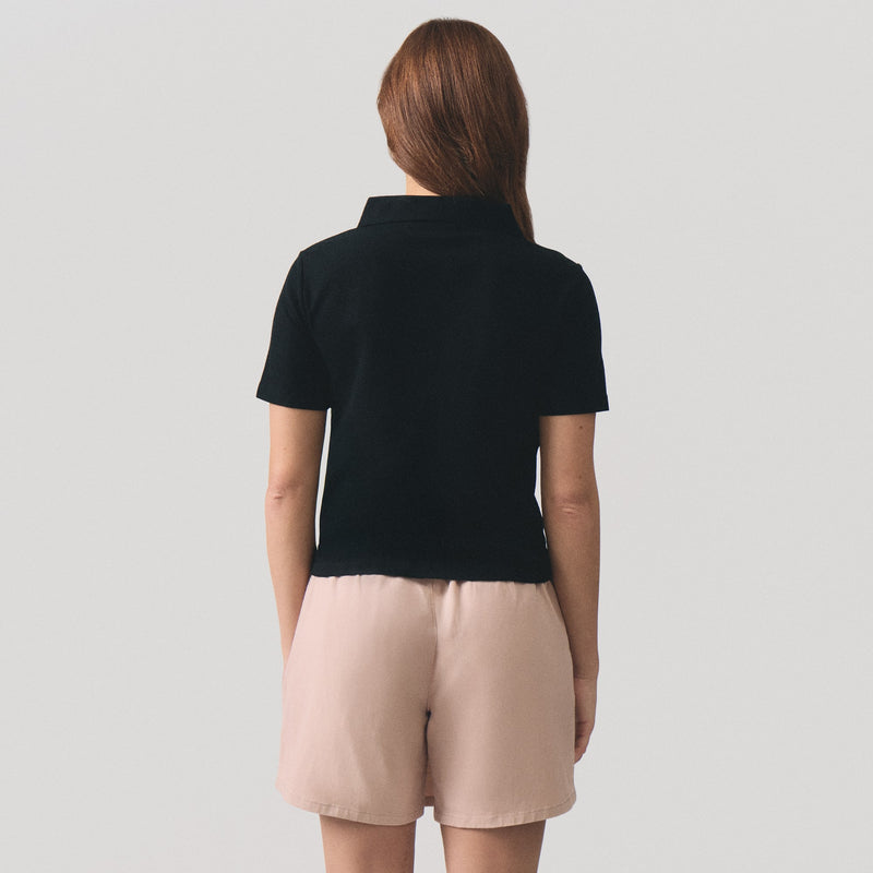 V-Neck Regular Fit Polo Pique