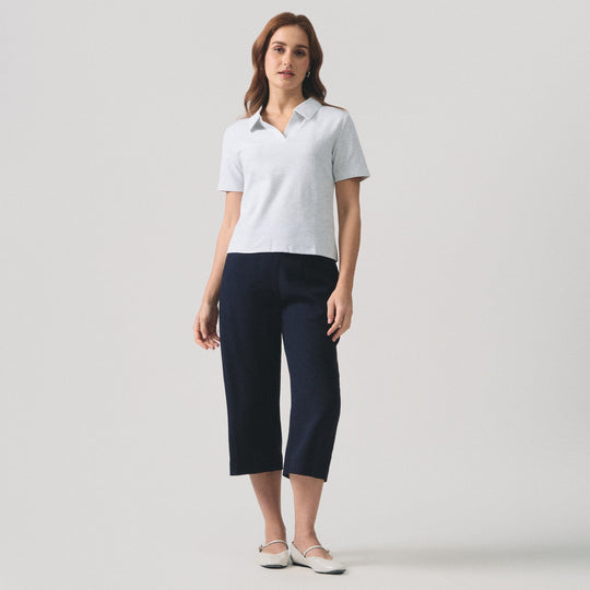 V-Neck Regular Fit Polo Pique