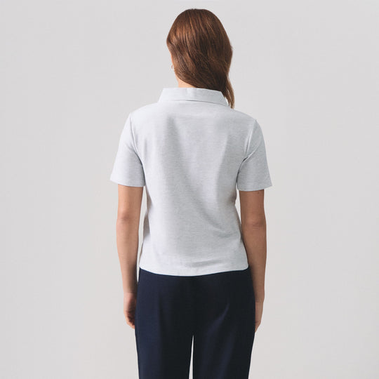 V-Neck Regular Fit Polo Pique