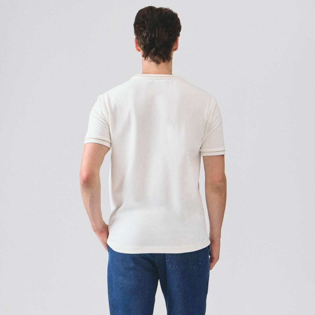 Regular Fit T-Shirt With Tipping In Pique