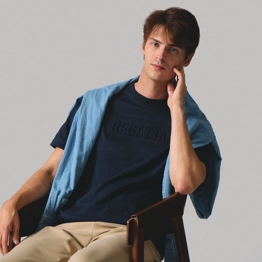 Regular Fit T-Shirt With Embossed Branding