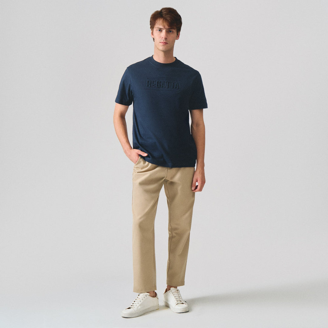 Regular Fit T-Shirt With Embossed Branding
