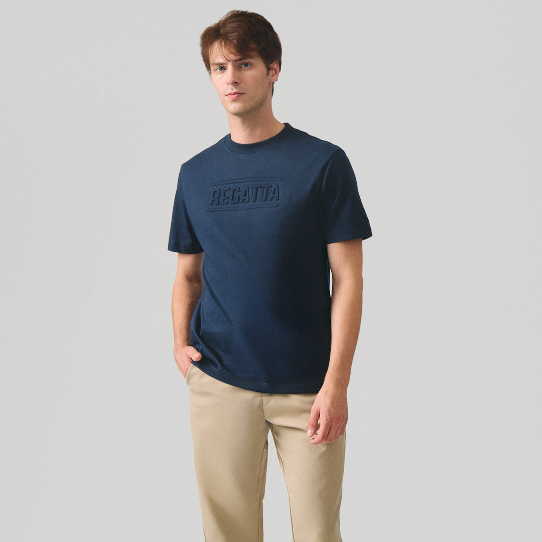 Regular Fit T-Shirt With Embossed Branding