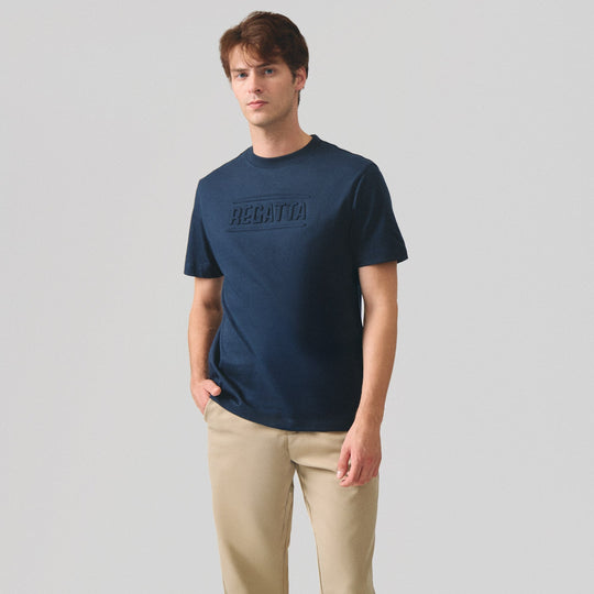 Regular Fit T-Shirt With Embossed Branding